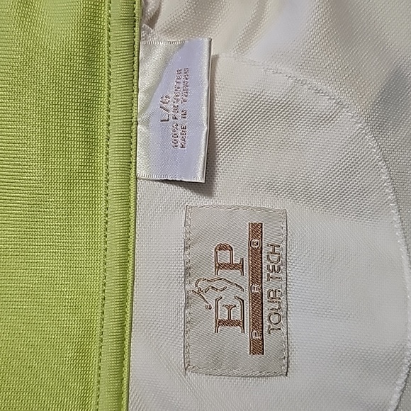 SOLD...! EP PRO Womens Golf Short Sleeve White And Neon Gree Polo Shirt - Picture 7 of 7